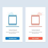 Gallery Instagram Sets Timeline  Blue and Red Download and Buy Now web Widget Card Template vector