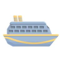 icono de crucero regular, estilo de dibujos animados vector