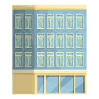 Modern multistory icon cartoon vector. Building apartment vector
