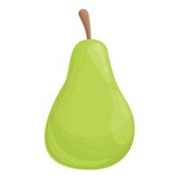 Green pear icon cartoon vector. Fruit image vector