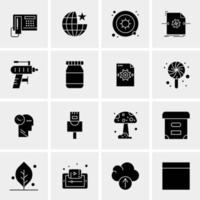 16 Business Universal Icons Vector Creative Icon Illustration to use in web and Mobile Related project