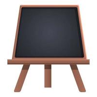 Stand chalkboard icon, cartoon style vector