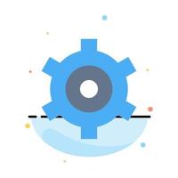 Gear Setting Cogs Abstract Flat Color Icon Template vector