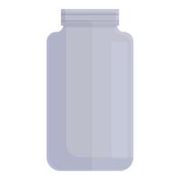 Jar waste icon, cartoon style vector