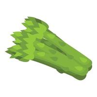 Asparagus icon, cartoon style vector