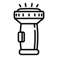 Snorkeling flashlight icon, outline style vector