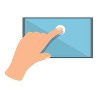 Smartphone touch icon cartoon vector. Phone screen