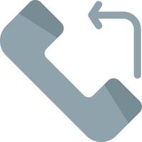 Answer Call Incoming  Flat Color Icon Vector icon banner Template