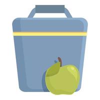 Snack box icon cartoon vector. Healthy meal vector