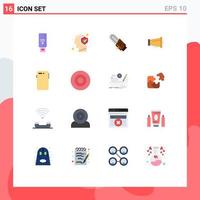 16 Creative Icons Modern Signs and Symbols of phone marketing mind announce cordless Editable Pack of Creative Vector Design Elements