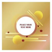 Abstract line background with golden background vector