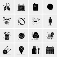 16 Universal Business Icons Vector Creative Icon Illustration to use in web and Mobile Related project