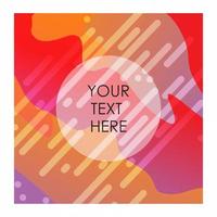 Colorful background with typography vector