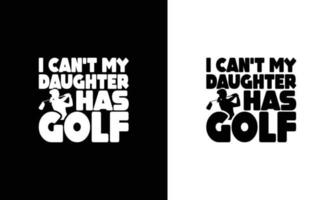 diseño de camiseta de cita de golf, tipografía vector