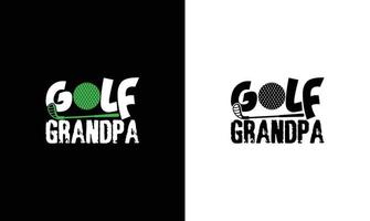 diseño de camiseta de cita de golf, tipografía vector