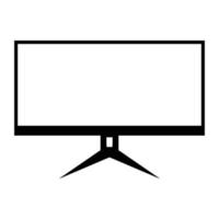 icon of monitor computer tv electronic. EPS 10 vector