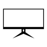 icono de monitor computadora tv electrónica. eps 10 vector