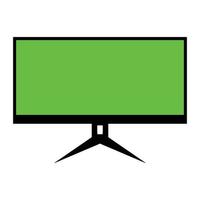 icon of monitor computer tv electronic. EPS 10 vector