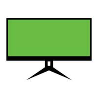 icono de monitor computadora tv electrónica. eps 10 vector