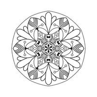 mandala bundle background black and white design concept vector