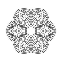 mandala bundle background black and white design concept vector