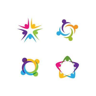 Community, network and social logo design