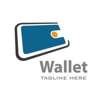 Wallet logo illustration vector