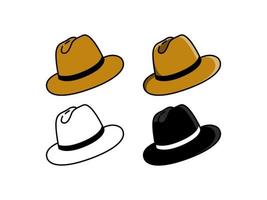 The classic panama hat graphic design is suitable to be used as a logo or design complement vector