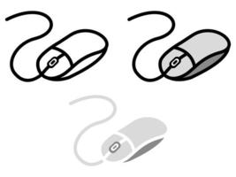 diseño gráfico de ratón simple adecuado para cualquier complemento de diseño, logotipo o icono. vector
