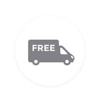 free delivery icon, vector pictogram