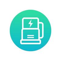 car charging station vector icon