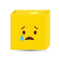 vector de diseño de icono de emoji triste