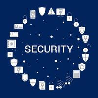 Creative Security icon Background vector