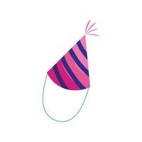 Party hat icon in cartoon style vector