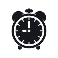 Alarm clock icon, simple style vector