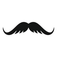 Cutting mustache icon, simple style. vector