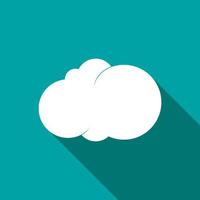 Cloud icon, flat style vector