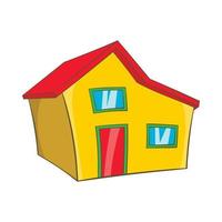 Real estate icon, cartoon style vector