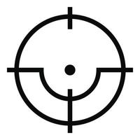 Sniper icon, simple style. vector