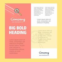 Search bug Business Company Poster Template with place for text and images vector background