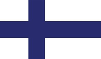 imagen de la bandera de finlandia vector