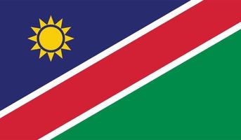 imagen de la bandera de namibia vector