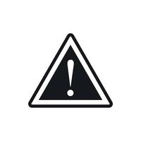 Warning attention sign with exclamation mark icon vector