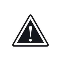 Warning attention sign with exclamation mark icon vector