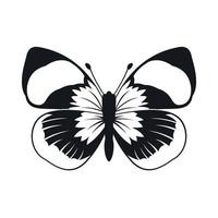 Butterfly icon, simple style vector