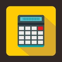 Calculator icon in flat style vector