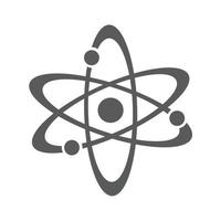 Atom icon vector simple