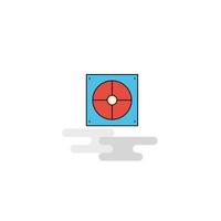 Flat Target Icon Vector