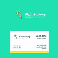 Search logo Design with business card template Elegant corporate identity Vector