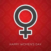 8 March logo vector design with international womens day background